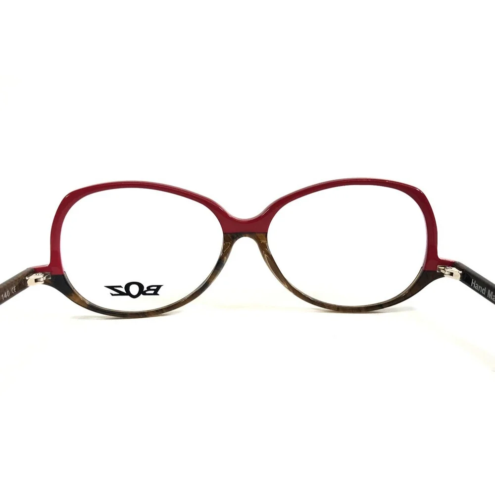 BOZ Eyeglasses Frames BIMBA 3991 Rouge Jungle/Brun Nuage Full Rim 56-14-140